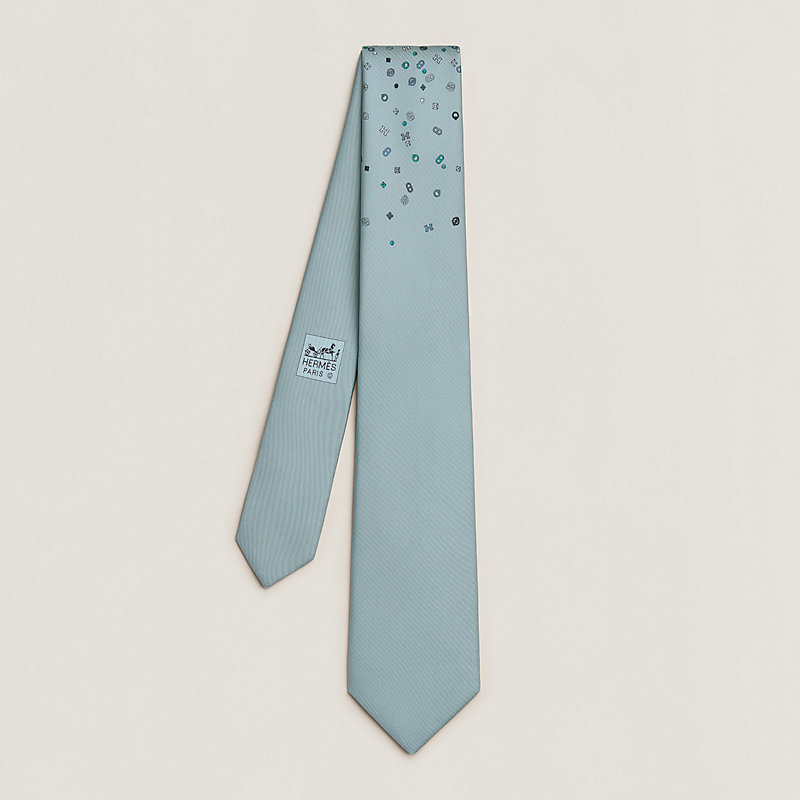 シルクツイルタイ 7 cm 《カンカイユリ・シャッフル》 | Hermès